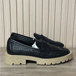 Dolce Vita Women’s Ersula Perforated Loafers Black Size 5